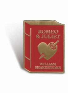 Метална значка - Шекспир, Ромео и Жулиета